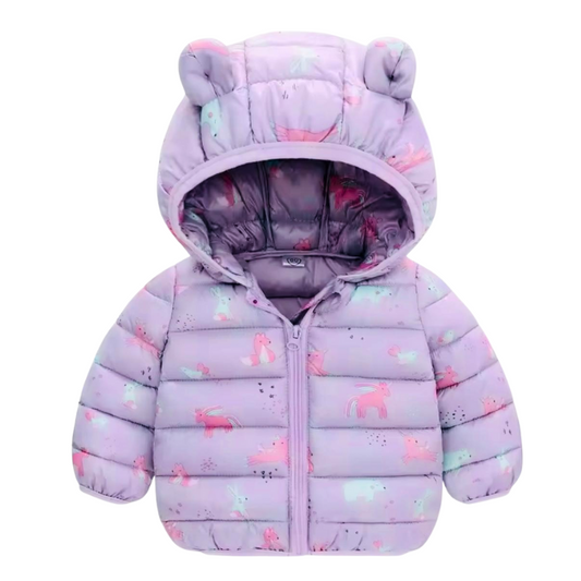 CHAQUETA BOMPER DINOSAURIO LILA
