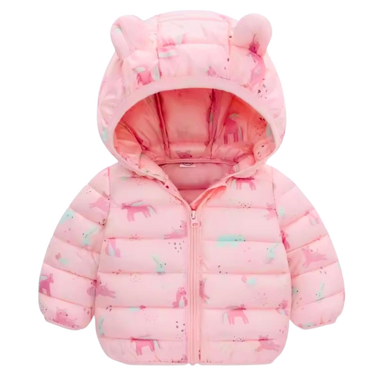 CHAQUETA BOMPER DINOSAURIO ROSA