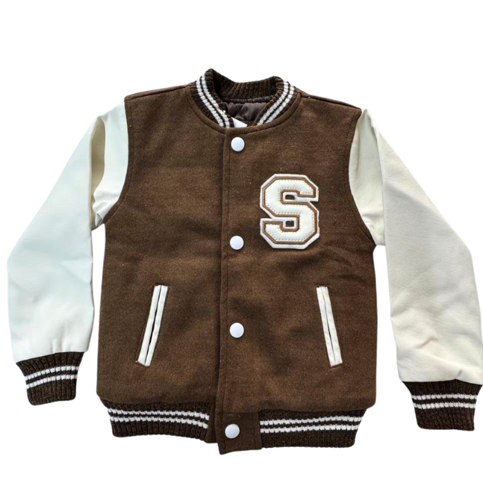 BEISBOLERA CAMEL MANGA CUERO