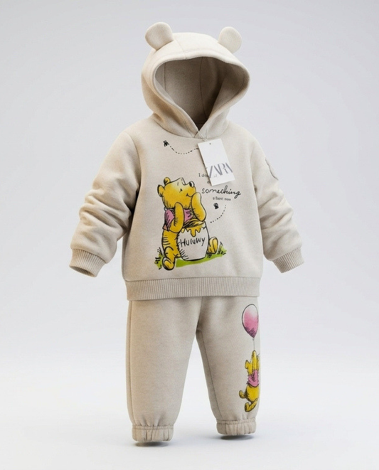 CONJUNTO SUDADERA WINNIE POOH GRIS