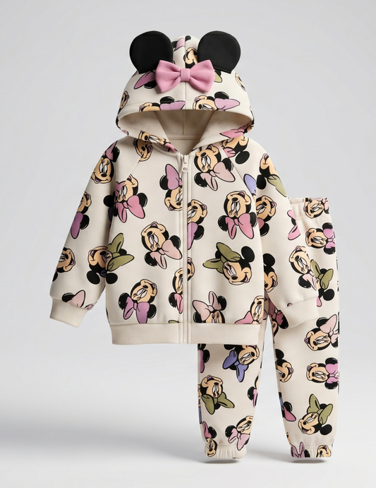 CONJUNTO SUDADERA MINNIE MOUSE CREMALLERA