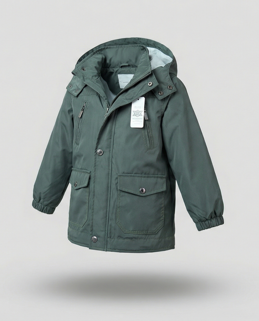 CHAQUETA IMPERMEABLE VERDE