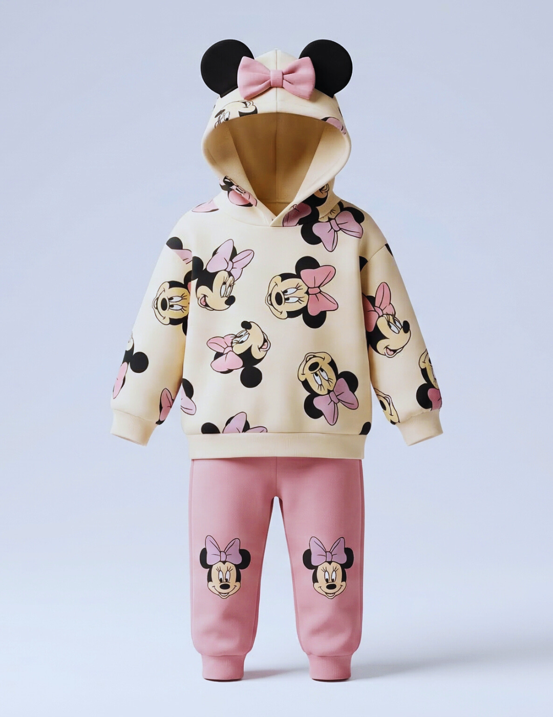 CONJUNTO SUDADERA MINNIE MOUSE PANTALON ROSA
