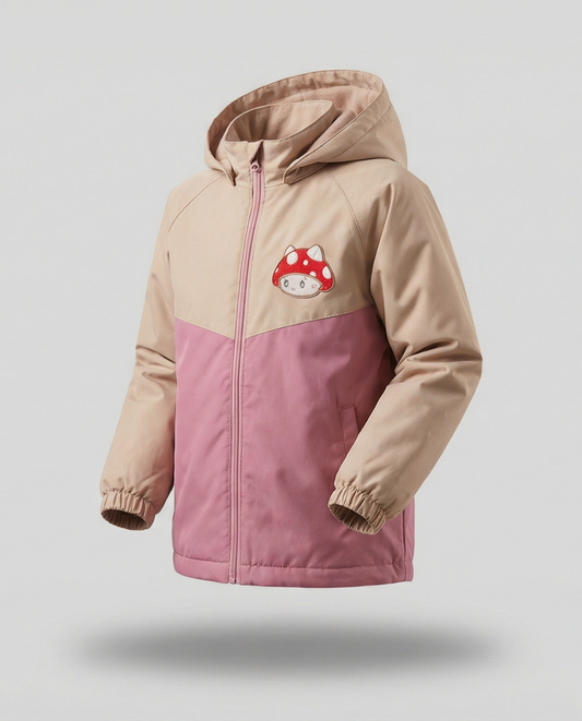 CHAQUETA IMPERMEABLE HONGUITO ROSA