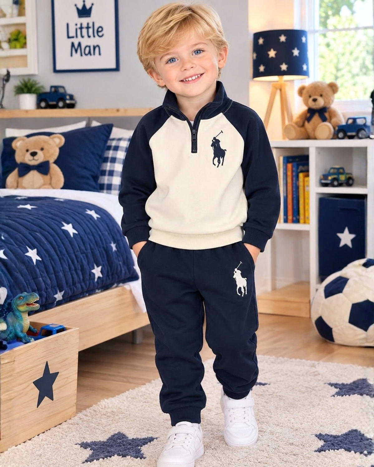 CONJUNTO SUDADERA POLO CREMALLERA