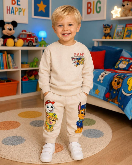 CONJUNTO SUDADERA PAW PATROL BEIGE