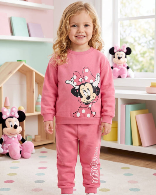 CONJUNTO SUDADERA MINNIE MOUSE POMA ROSA 2