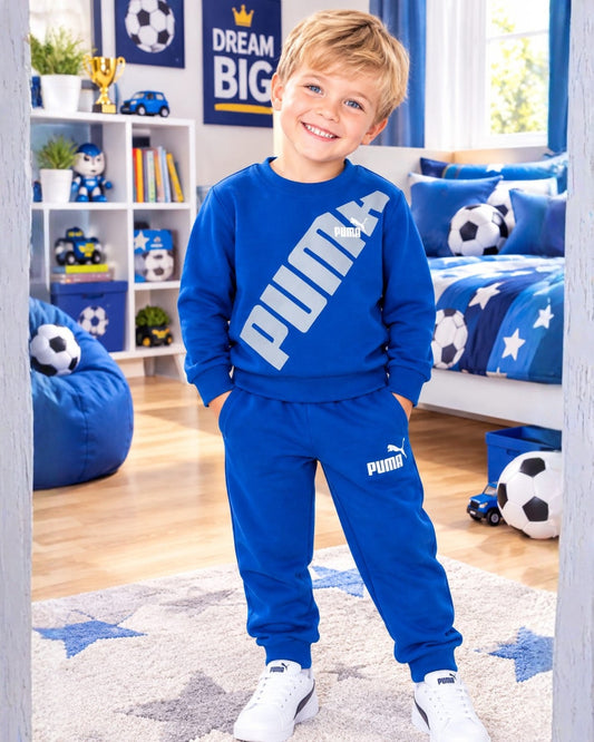 CONJUNTO SUDADERA PUMA AZUL