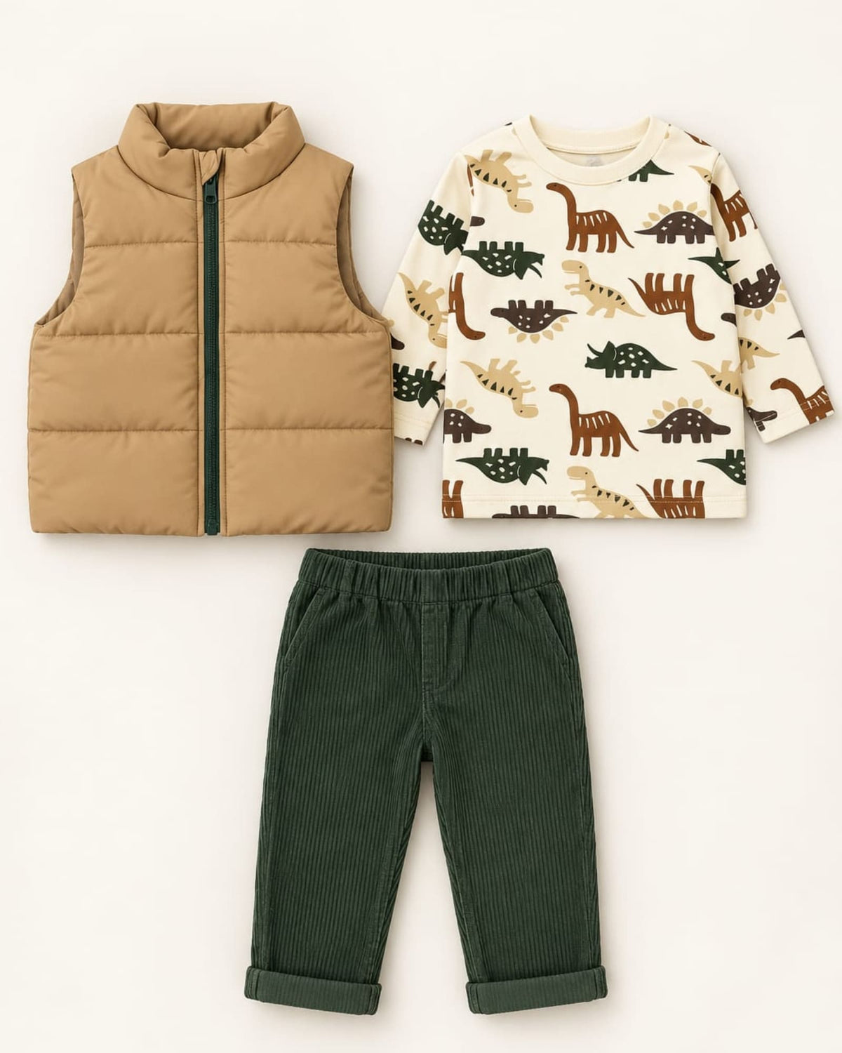 CONJUNTO IMPORTADO DINOSAURIO 3 PIEZAS
