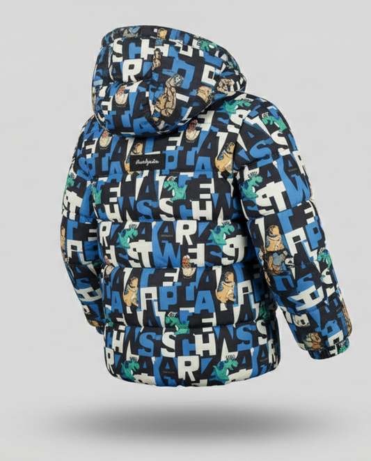 CHAQUETA IMPORTADA DINO AZUL