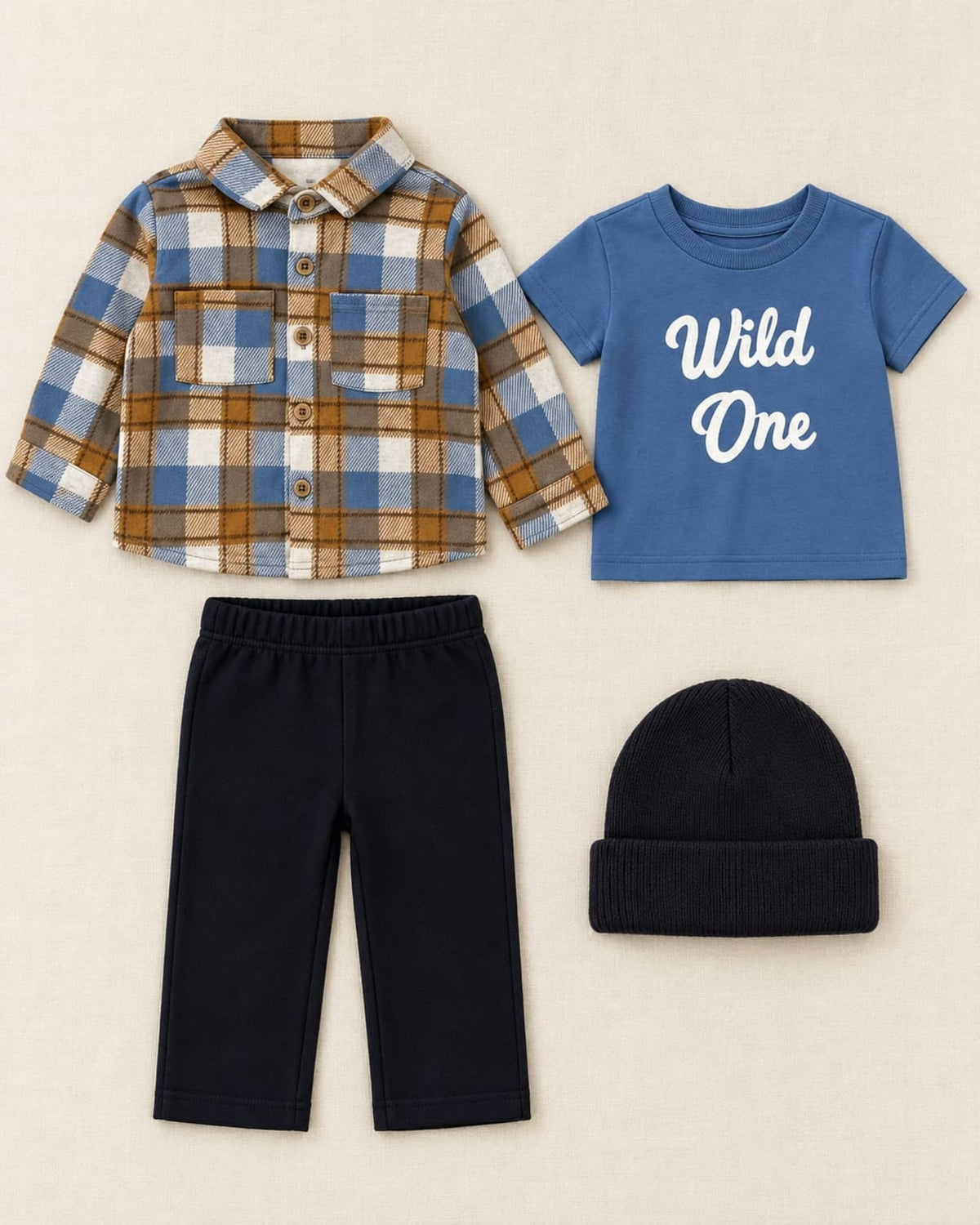 CONJUNTO IMPORTADO 4 PIEZAS CAMISA LEÑADORA