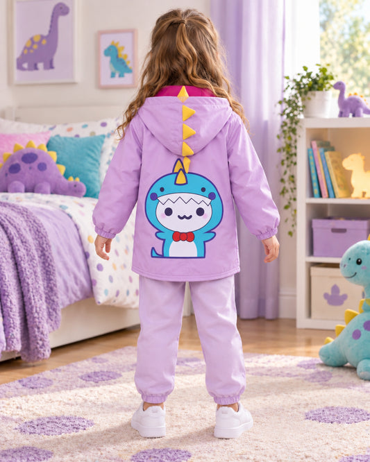 CHAQUETA IMPERMEABLE DINO LILA