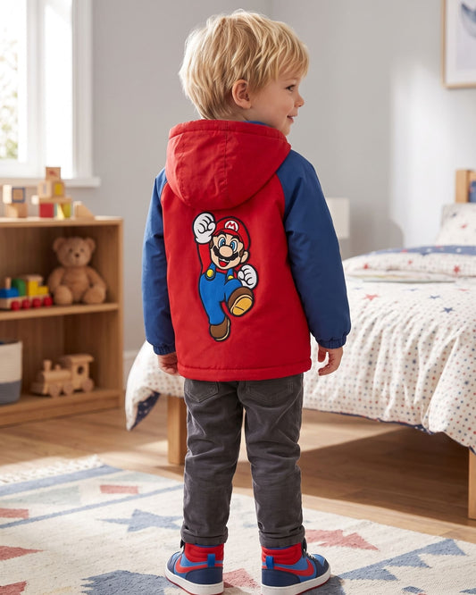 CHAQUETA IMPERMEABLE MARIO BROS