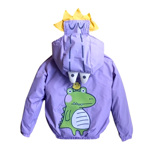 CHAQUETA IMPERMEABLE COCODRILO LILA