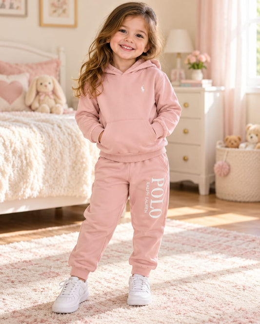 CONJUNTO SUDADERA POLO ROSA