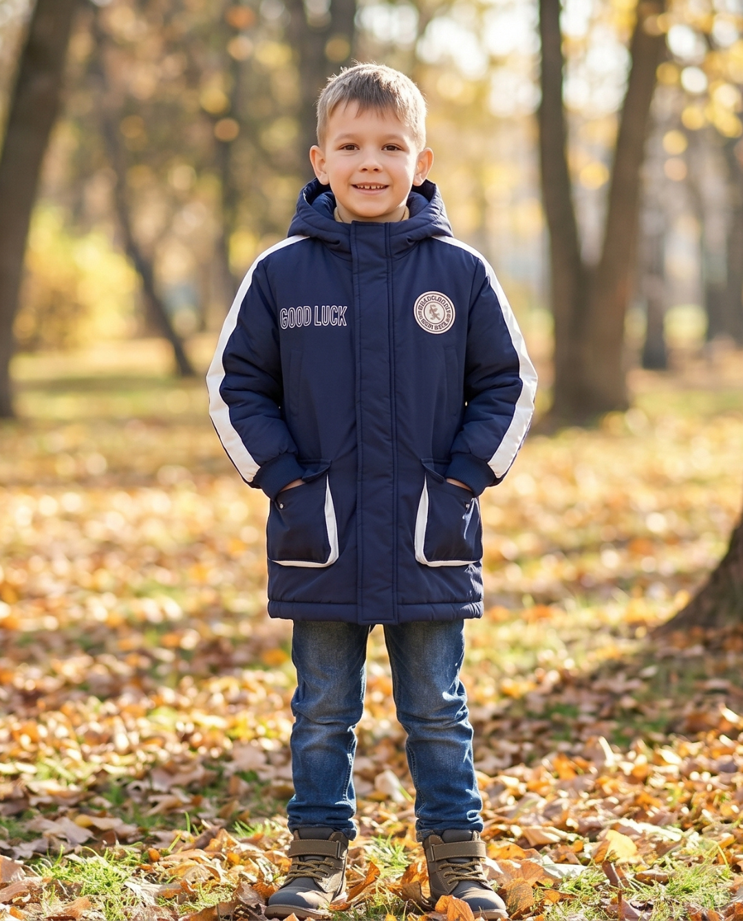 CHAQUETA IMPERMEABLE GOOD LUCK AZUL
