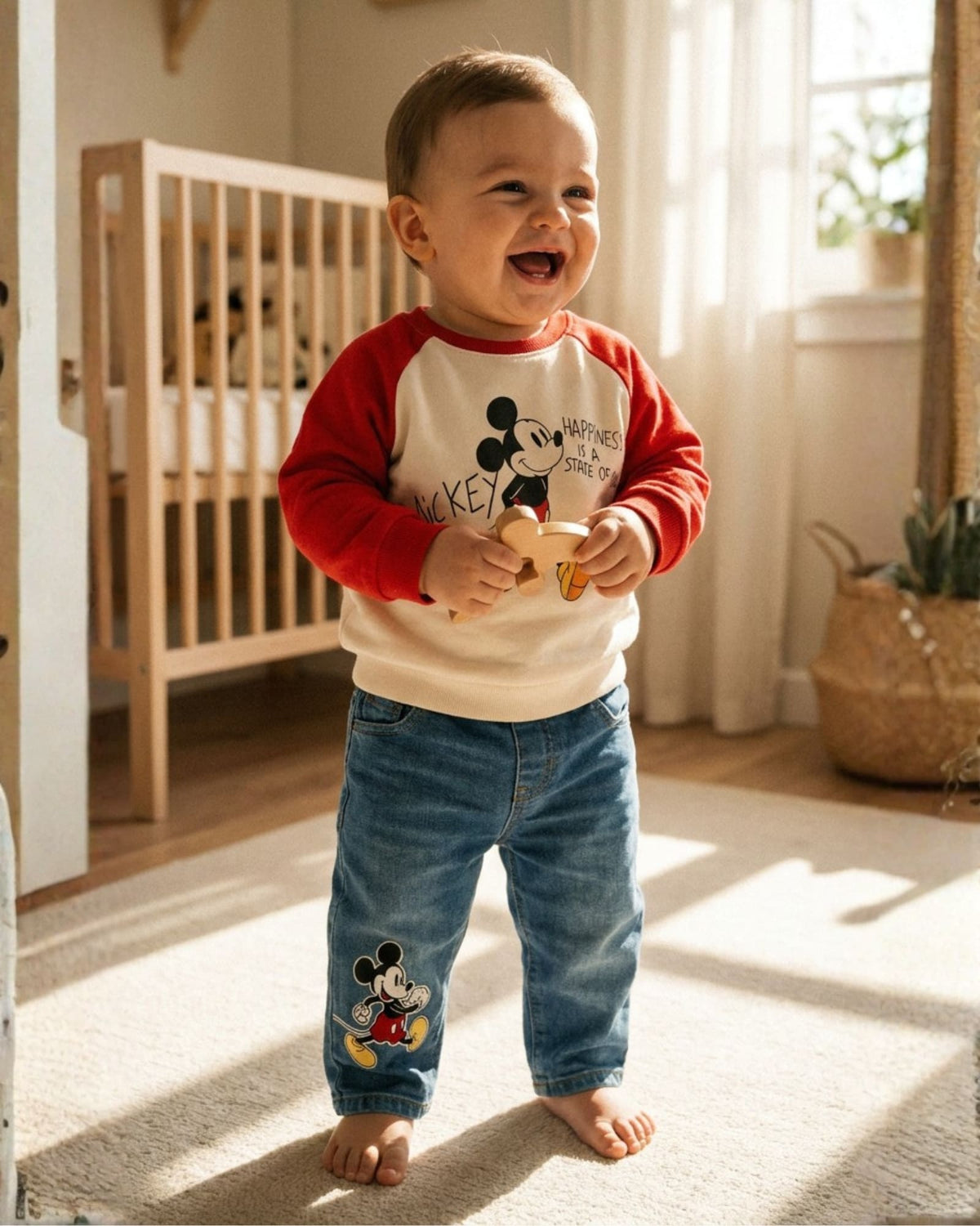 CONJUNTO IMPORTADO MICKEY MOUSE 2 PIEZAS