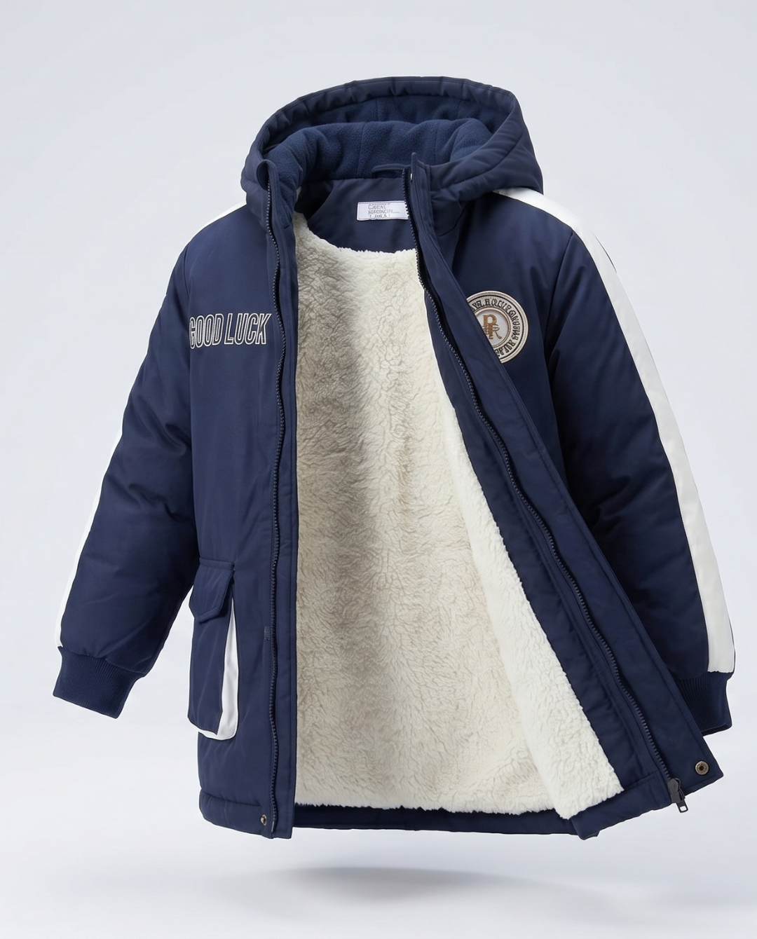 CHAQUETA IMPERMEABLE GOOD LUCK AZUL
