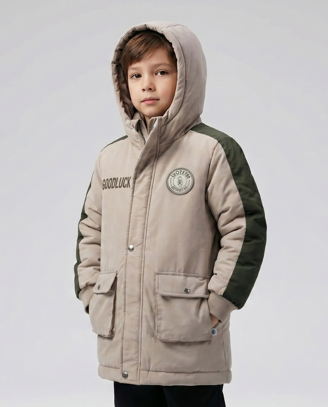CHAQUETA IMPERMEABLE GOOD LUCK BEIGE