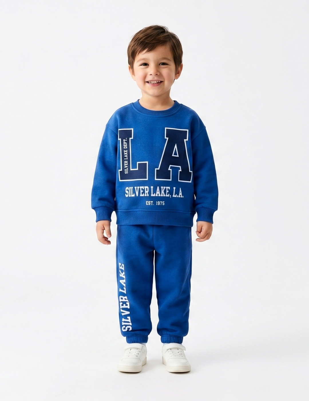 CONJUNTO SUDADERA L.A SILVER AZUL