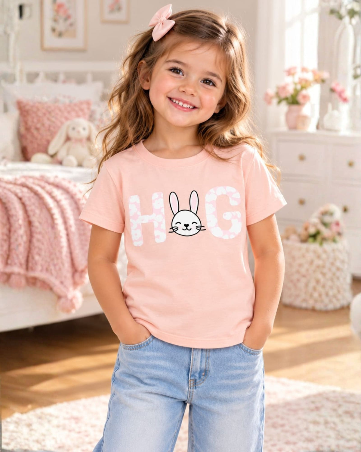 CAMIISETA ALGODON ROSA H Y G