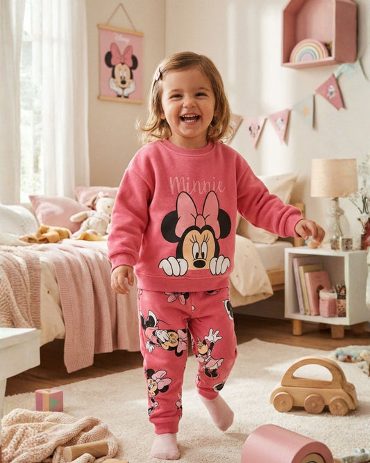 CONJUNTO SUDADERA MINNIE MOUSE POMA ROSA