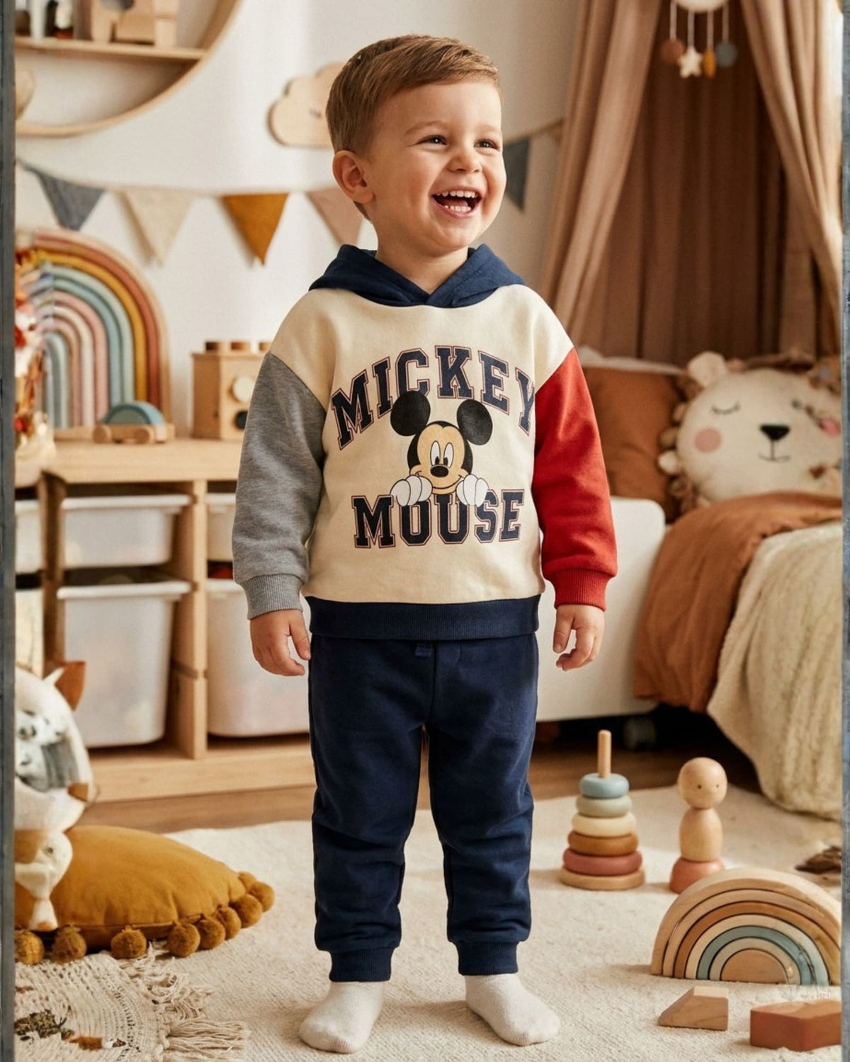 CONJUNTO SUDADERA MICKEY 3 COLORES