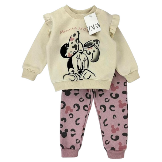 CONJUNTO SUDADERA MINNIE MOUSE PRINT
