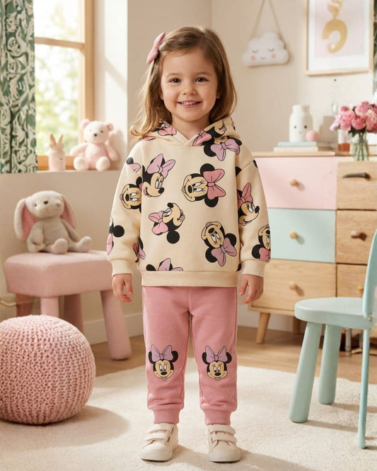 CONJUNTO SUDADERA MINNIE MOUSE PANTALON ROSA
