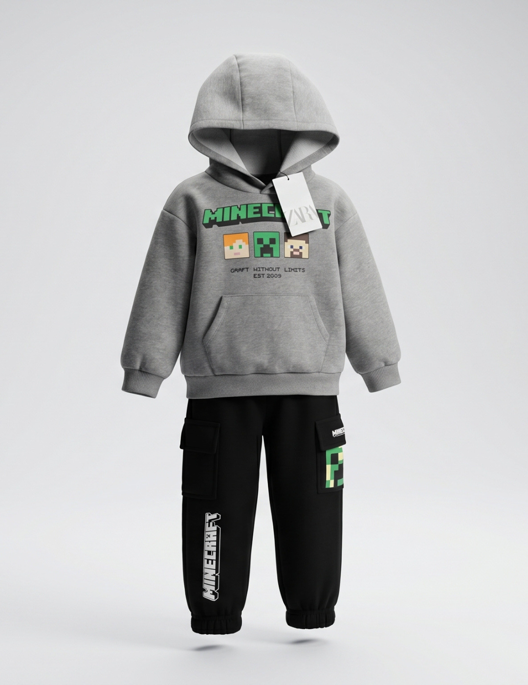 CONJUNTO SUDADERA MINE CRAFT