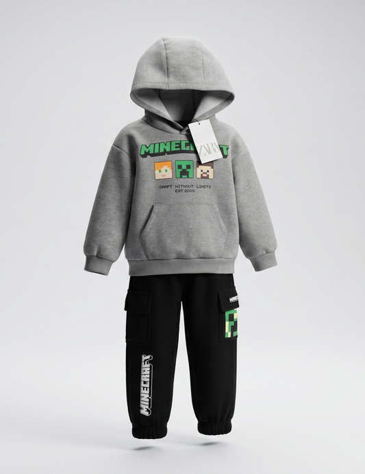 CONJUNTO SUDADERA MINE CRAFT