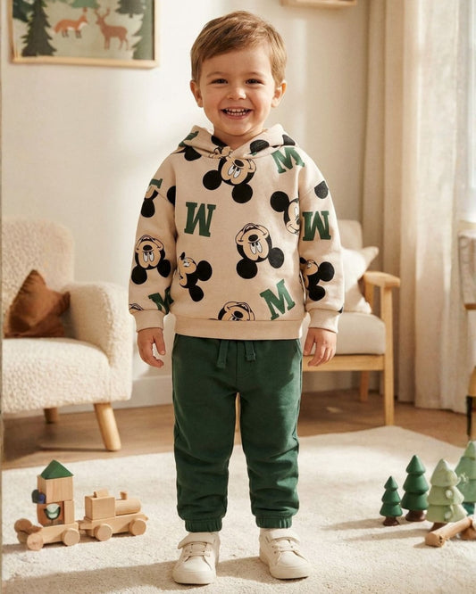 CONJUNTO SUDADERA MICKEY PANTALON VERDE