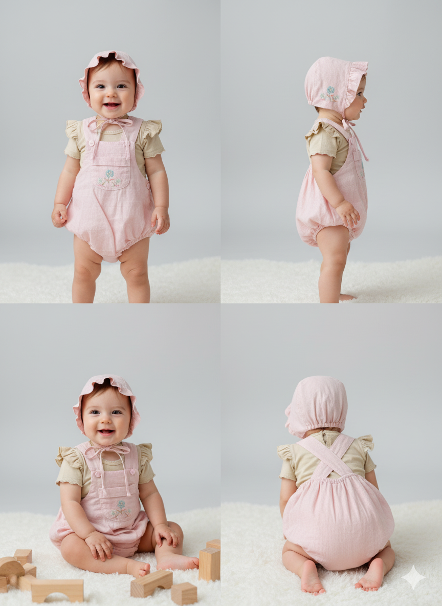 3 PIEZAS BODDY BRAGA Y GORRO