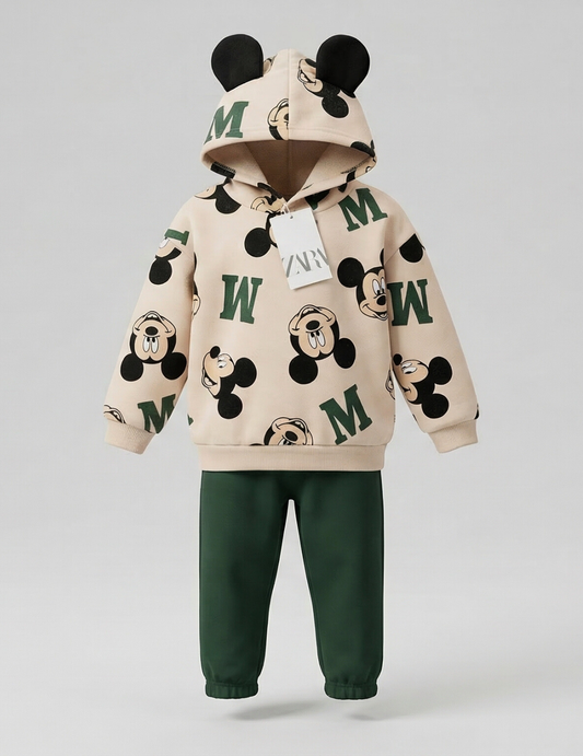 CONJUNTO SUDADERA MICKEY PANTALON VERDE