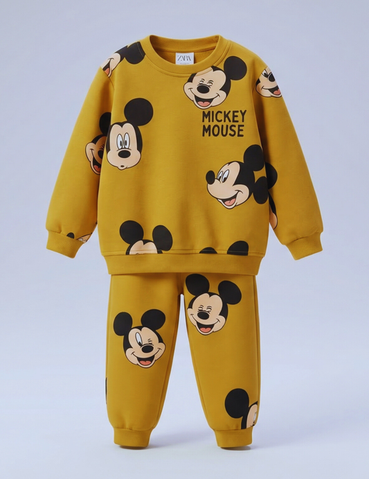 CONJUNTO SUDADERA MICKEY AMARILLA
