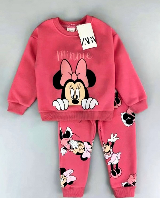 CONJUNTO SUDADERA MINNIE MOUSE POMA ROSA
