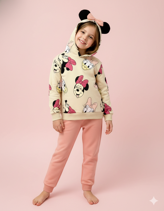 CONJUNTO SUDADERA MINNIE PANTALON SALMON