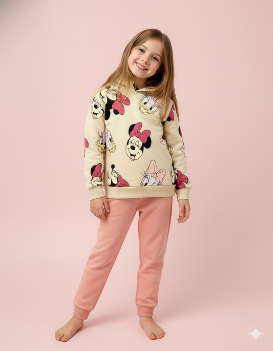 CONJUNTO SUDADERA MINNIE PANTALON SALMON