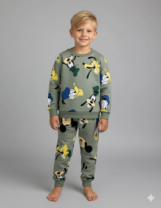 CONJUNTO SUDADERA MICKEY VERDE