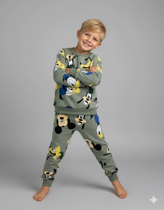 CONJUNTO SUDADERA MICKEY VERDE