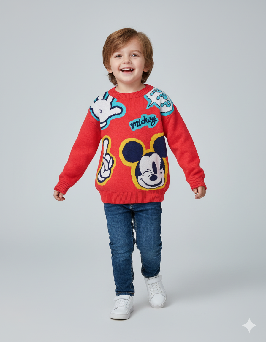 SACO IMPORTADO MICKEY MOUSE ROJO