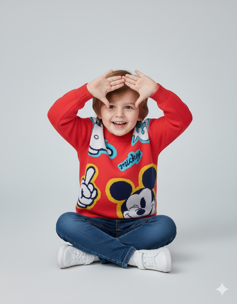 SACO IMPORTADO MICKEY MOUSE ROJO