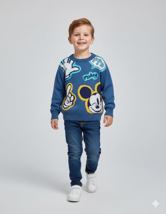 SACO IMPORTADO MICKEY MOUSE AZUL