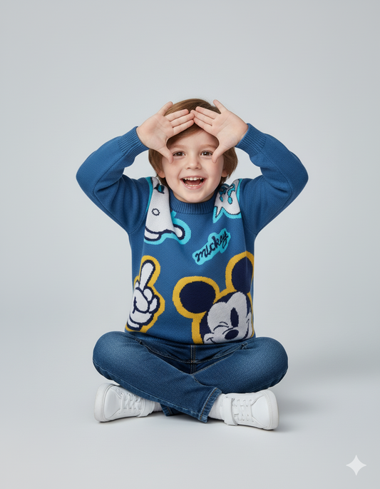 SACO IMPORTADO MICKEY MOUSE AZUL