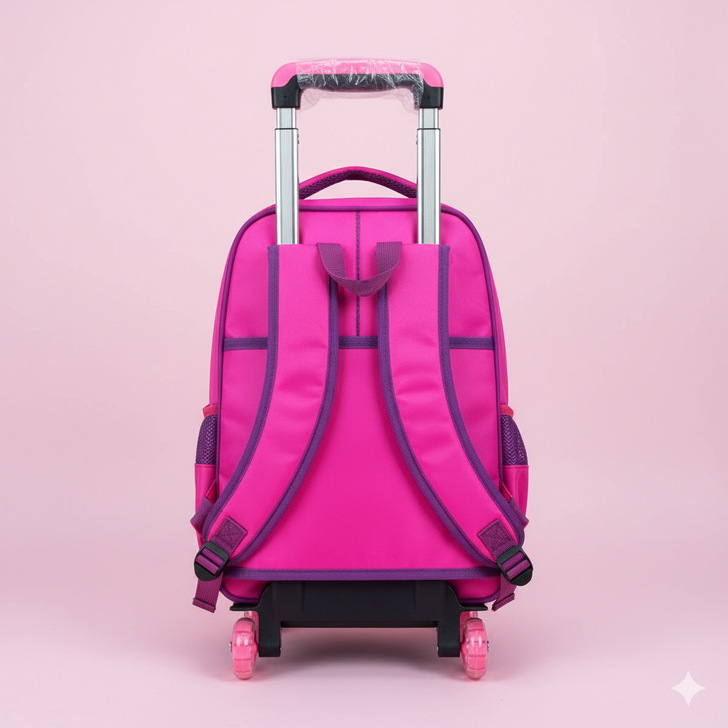 KIT X3 MALETA RUEDAS + CARTUCHERA + LONCHERA PRINCESA SOFIA