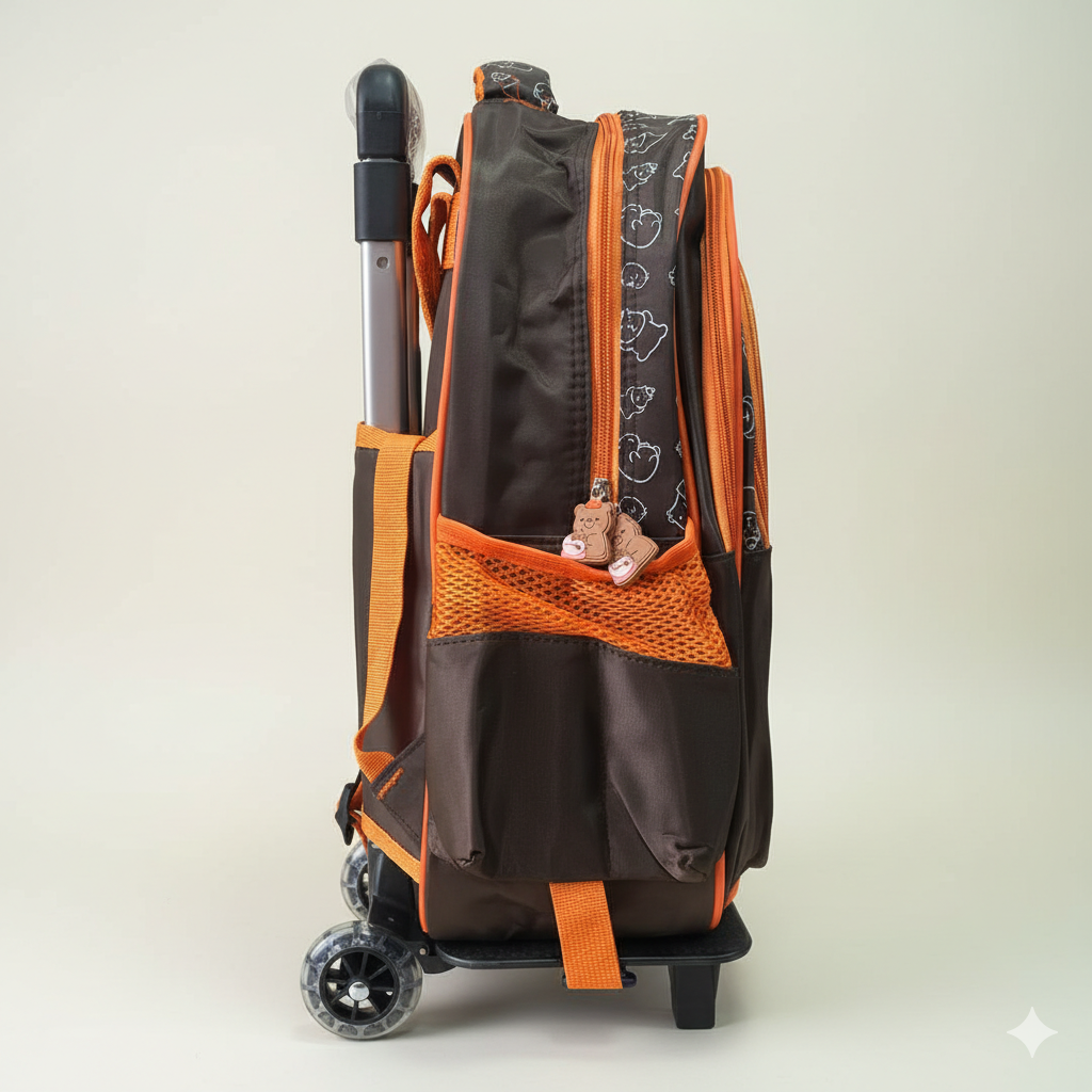 KIT X3 MALETA RUEDAS + CARTUCHERA + LONCHERA CAPIBARA