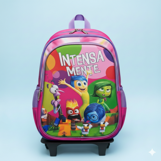 KIT X3 MALETA DOBLE RUEDAS + CARTUCHERA + LONCHERA INTENSAMENTE 2