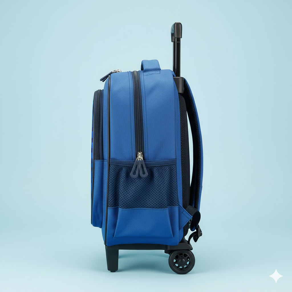 KIT X3 MALETA DOBLE RUEDAS + CARTUCHERA + LONCHERA MINECRAFT 2