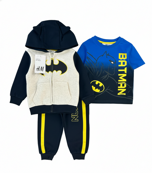 CONJUNTO SUDADERA BATMAN 3 PIEZAS