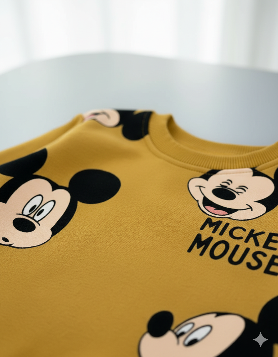 CONJUNTO SUDADERA MICKEY AMARILLA